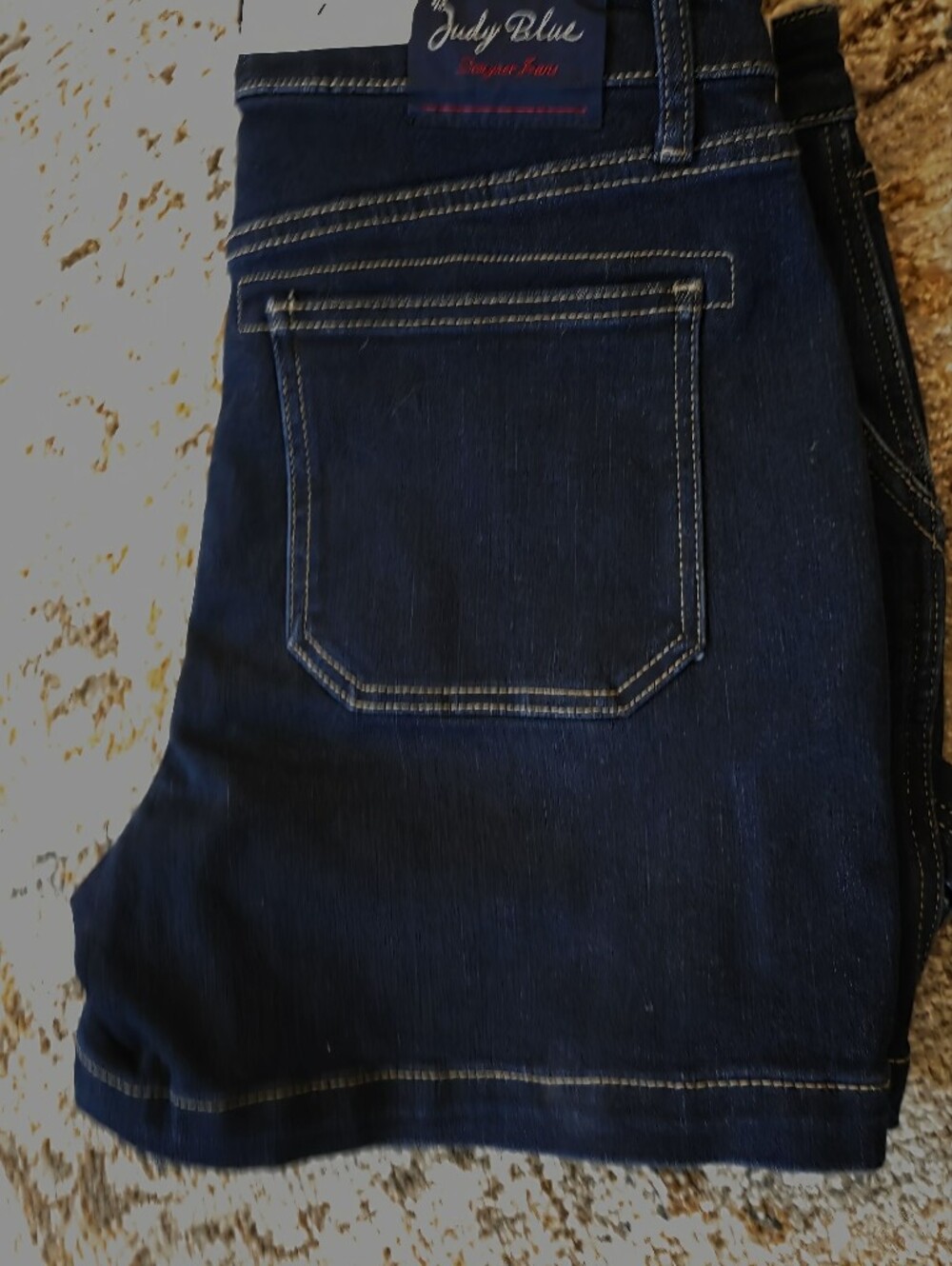 Judy Blue Deep Indigo Denim Shorts - High-Rise Casual - Picture 2 of 2